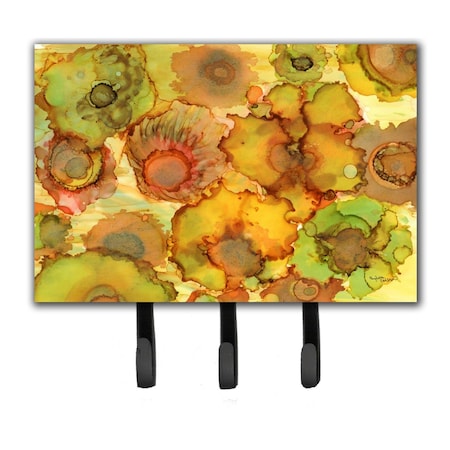 Jensendistributionservices Abstract Flowers in Yellows & Oranges Leash or Key Holder MI1715121